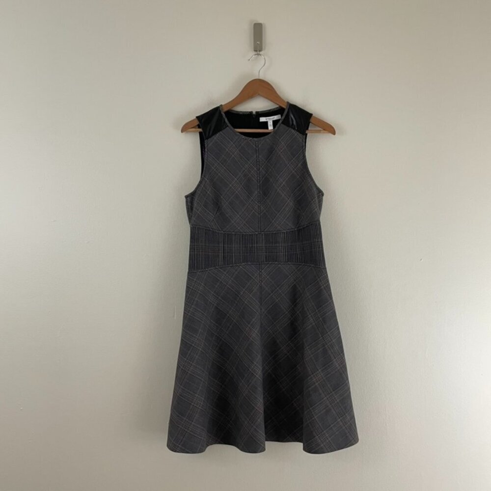 Derek Lam 10 Crosby Plaid Corset Waist Fit & Flare Dress Size 10